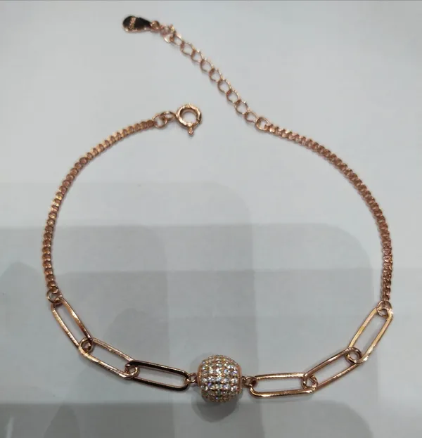 Rose_Gold_Sterling_Silver_Chain_Link_Bracelet_For_Women
