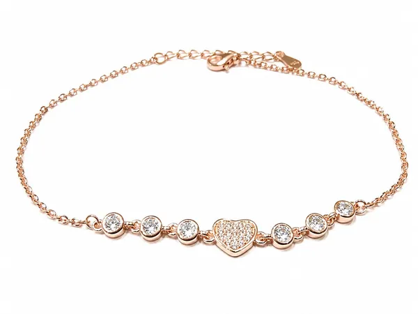 Rose_Gold_Heart_Pendant_Stone_Chain_Bracelet_For_Women