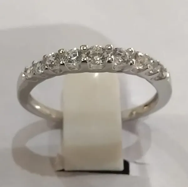 Silver_Sterling_925_Clear_Stone_Row_Band_Ring_For_Women