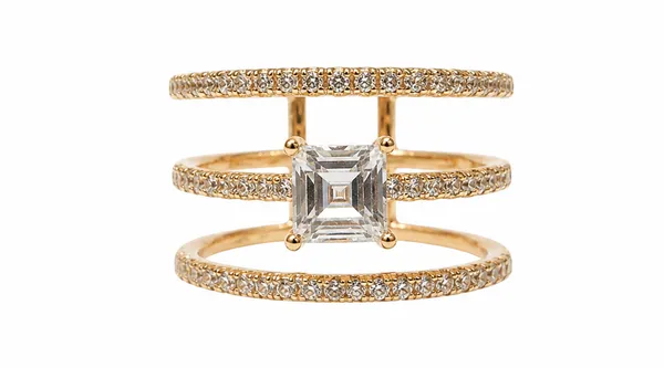 Rose_Gold_Sterling_925_Three_Band_Square_Stone_Ring_For_Women