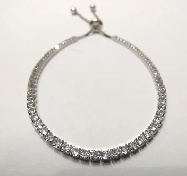 Silver_Crystal_Adjustable_Slider_Bracelet_For_Women