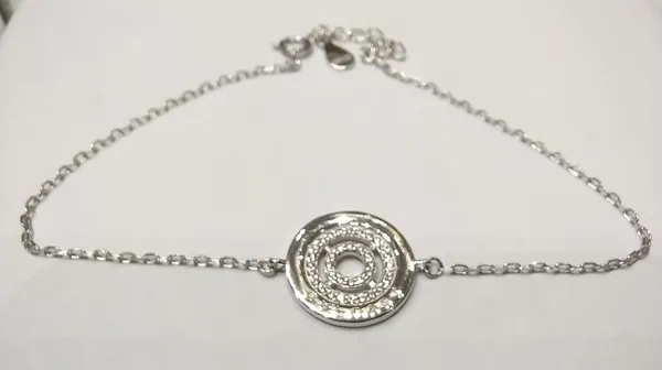Silver_Sterling_Crystal_Concentric_Link_Chain_Bracelet_For_Women