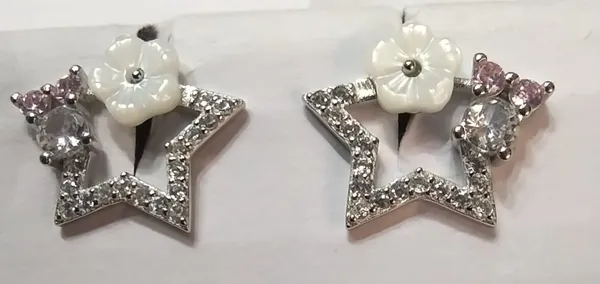 Silver_Sterling_Floral_Star_Crystal_Stud_Earrings_For_Women