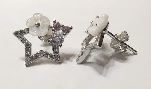 Silver_Sterling_Floral_Star_Crystal_Stud_Earrings_For_Women