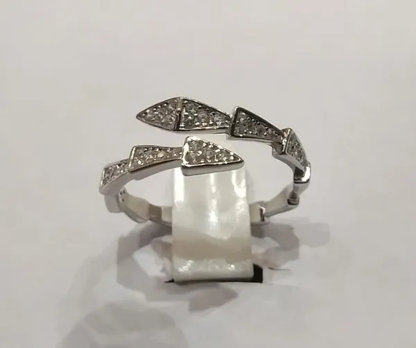 Silver_Sterling_Crystal_Open_Band_Adjustable_Ring_For_Women