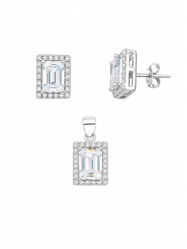 Silver_Sterling_925_Rectangular_Stone_Studded_Pendant_Earrings_Set_For_Women