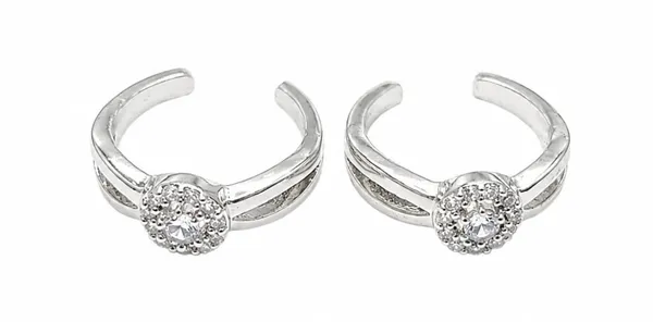 Silver_Floral_Stone_Open_Band_Toe_Rings_For_Women