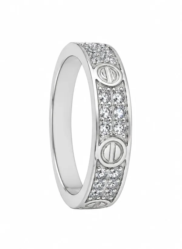 Silver_Sterling_Textured_Circular_Motif_Band_Ring_For_Women