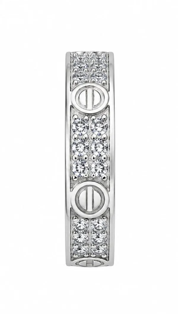 Silver_Sterling_Textured_Circular_Motif_Band_Ring_For_Women