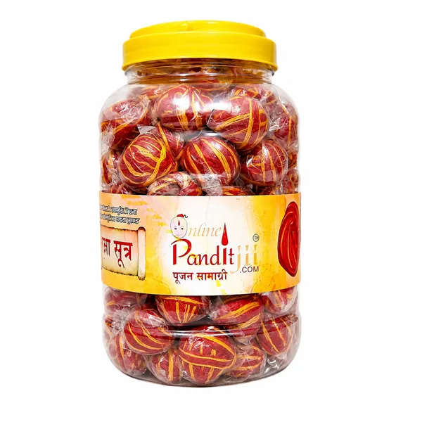 Mauli_Raksha_Sutra__Hindu_Puja_&_Ritual_Thread_Jar_pack_of_100_pc