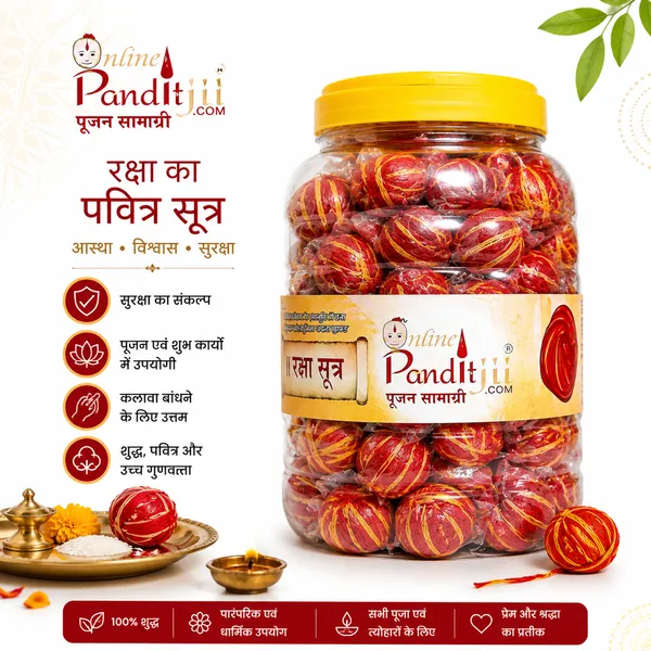 Mauli_Raksha_Sutra__Hindu_Puja_&_Ritual_Thread_Jar_pack_of_100_pc