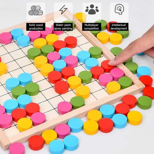 Multicolor_Wood_Board_Game,_Strategy,_Pattern_For_Kids