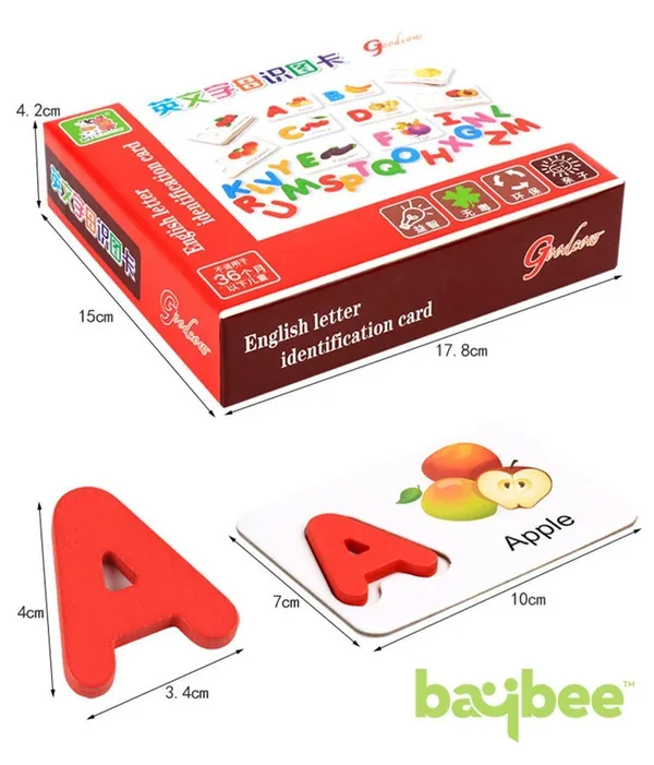 English-letter-identification-card