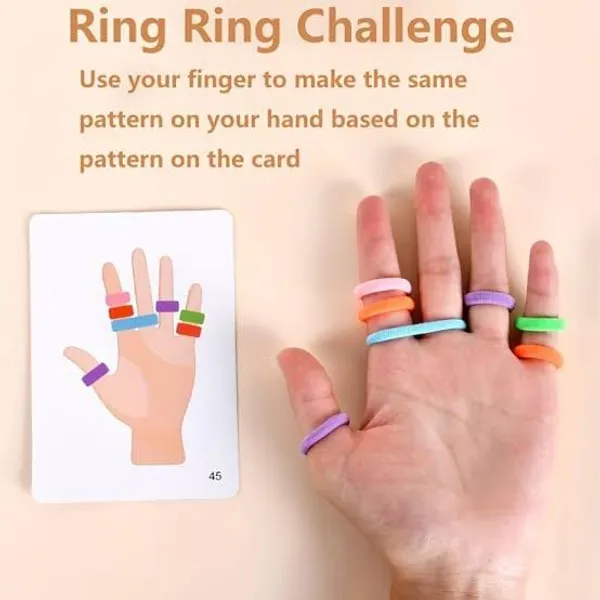 Finger-ring-toss-game