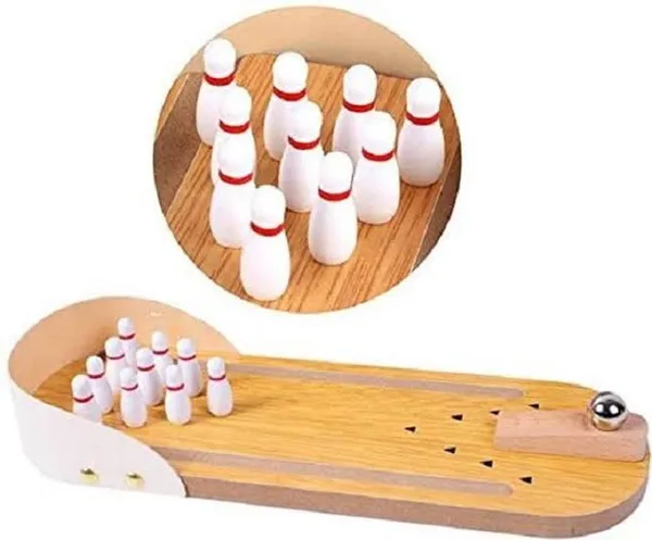 Wooden-bowling-game