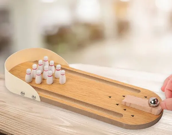 Wooden-bowling-game