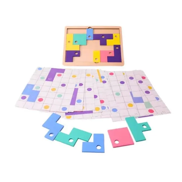 Multicolor_Wood,_Cardboard_Geometry,_Strategy,_Board_Game_For_Kids