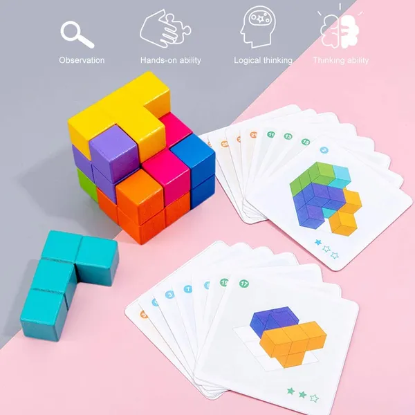 Wooden-3d-cube-puzzle-with-pattern-cards