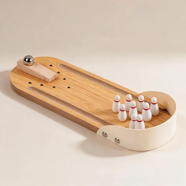 Wooden-bowling-game