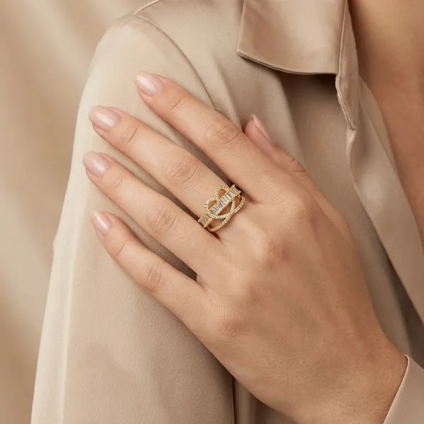 Diamond_Knot_Stud_Ring_For_Women