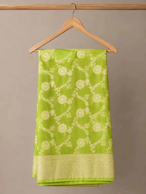 Green_Floral_Khadi_Chiffon_Saree_for_Women