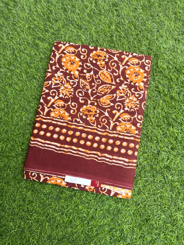 Brown_Cotton_Saree_For_Women