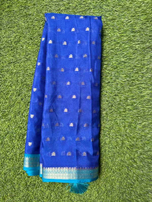 Blue_Semi_Crepe_saree_For_Women