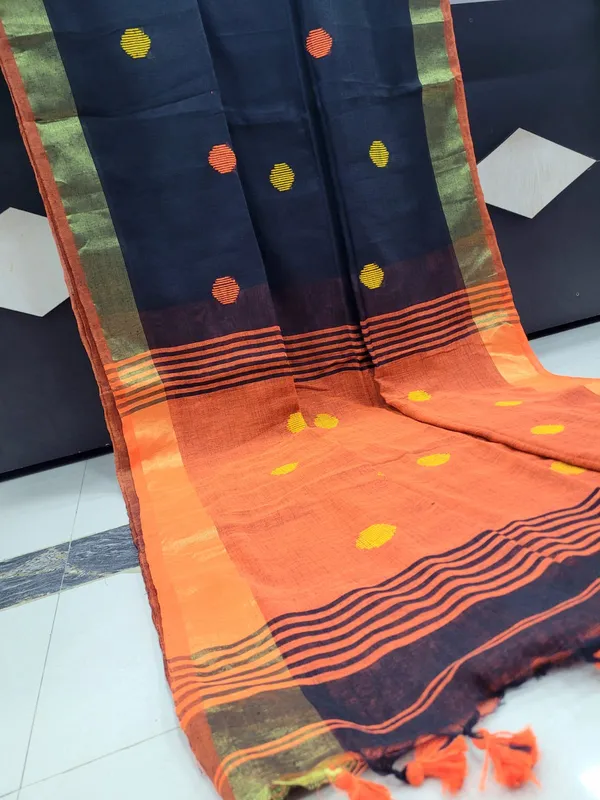 Navy_Blue_Woven_Ethnic_Saree_for_Women