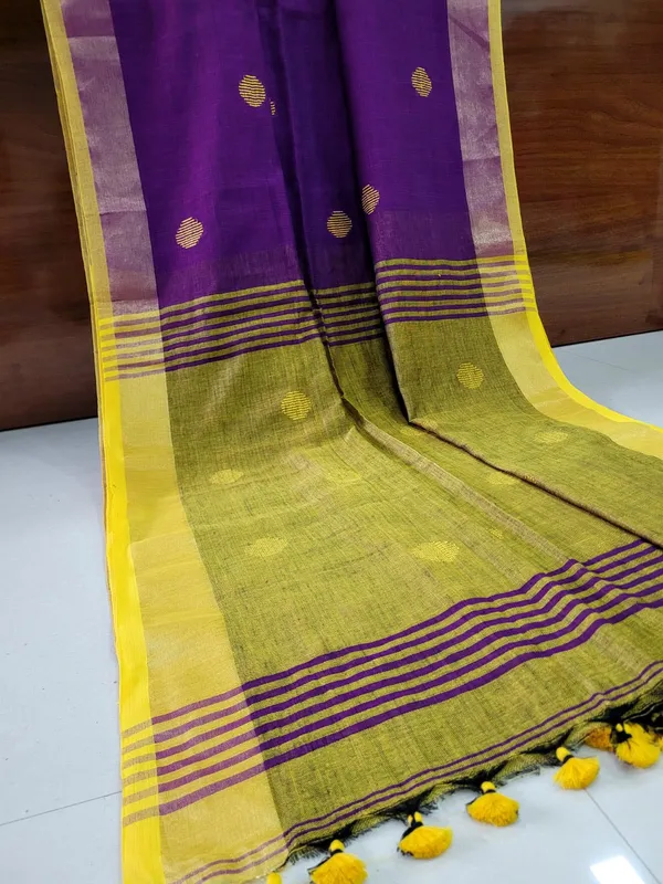 Purple_Cotton_Handloom_Saree_for_Women