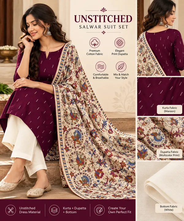 Maroon_Raw_Silk_Dress_Material_for_Women
