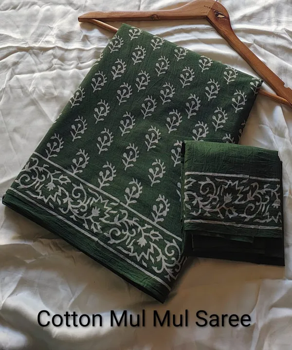 Green_Cotton_Mulmul_Printed_Saree_for_Women
