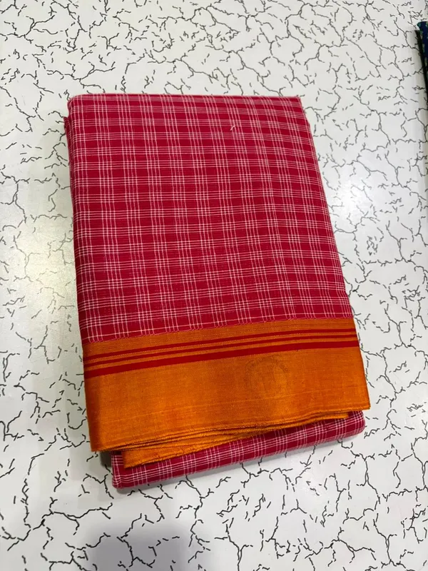 Orange_handloom_Cotton_saree_For_Women