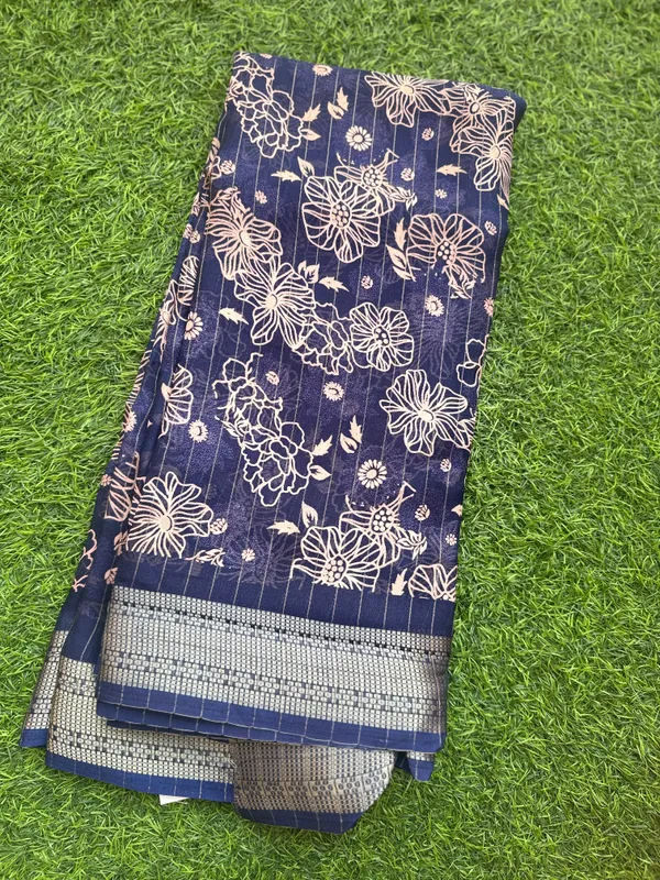 Navy_Blue_Semi_Dola_saree_For_Women
