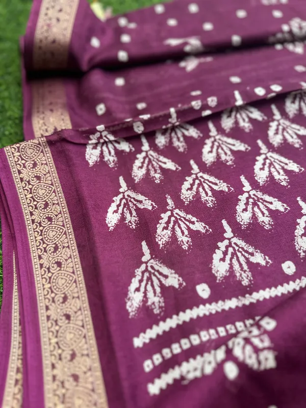 Purple_Semi_Dola_saree_For_Women
