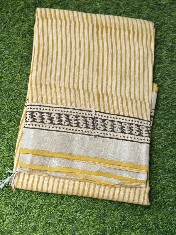 Yellow_Cotton_Linen_Linen_-_Cotton-_saree_For_Women