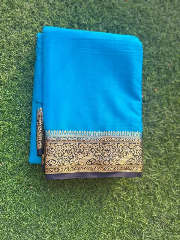 Blue_Semi_Mysore_Crepe_silk_saree_For_Women