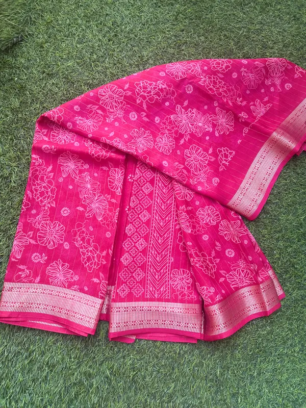 Pink_Semi_Dola_saree_For_Women