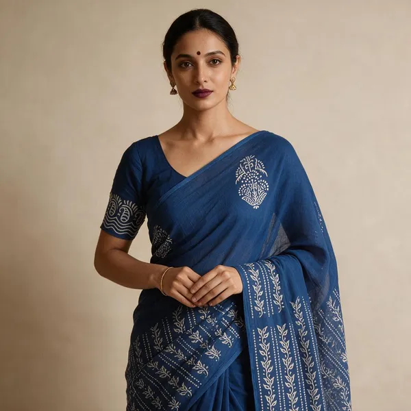 Blue_Cotton_Mulmul_Printed_Saree_for_Women