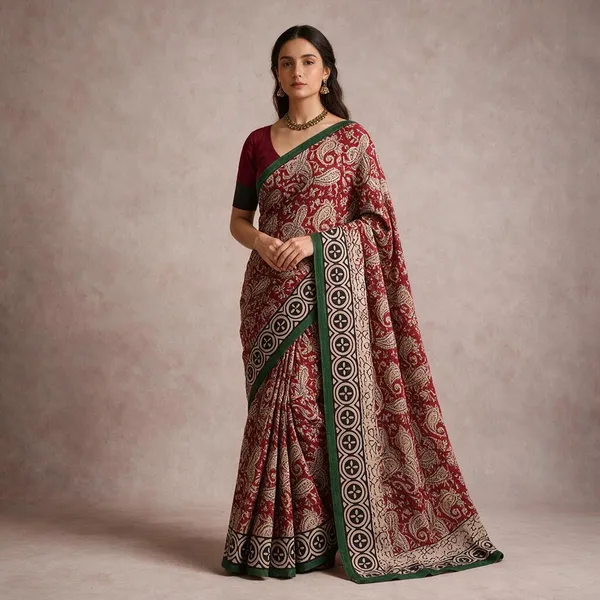 Maroon_Cotton_Mul_Mul_Printed_Saree_for_Women