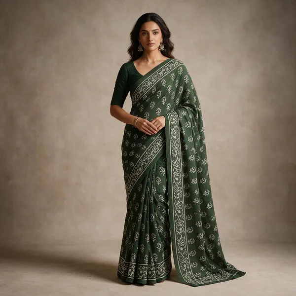Green_Cotton_Mulmul_Printed_Saree_for_Women