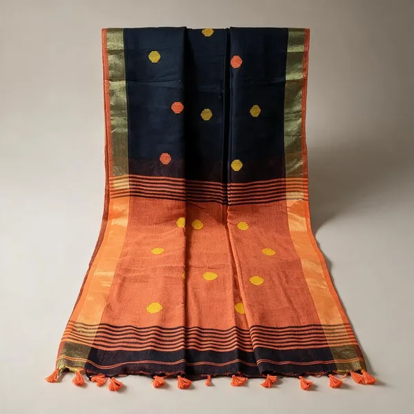 Navy_Blue_Woven_Ethnic_Saree_for_Women