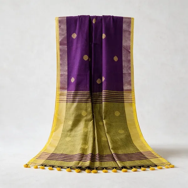 Purple_Cotton_Handloom_Saree_for_Women