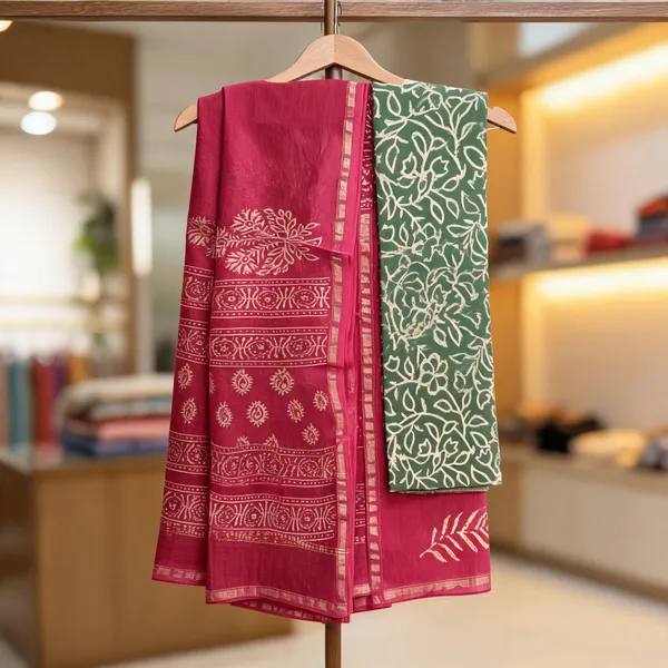 Pink_Chanderi_Silk_Dress_Material_For_Women