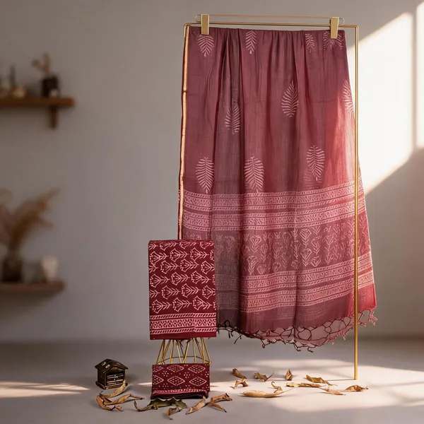 Maroon_Cotton_Kota_Dress_Material_For_Women