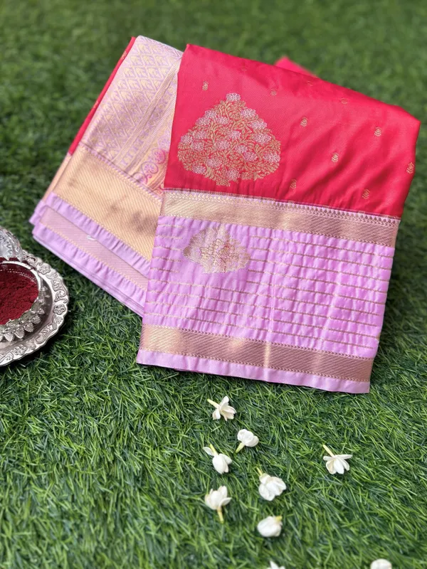 Red_Kanchivaram_Semi_Silk_saree_For_Women