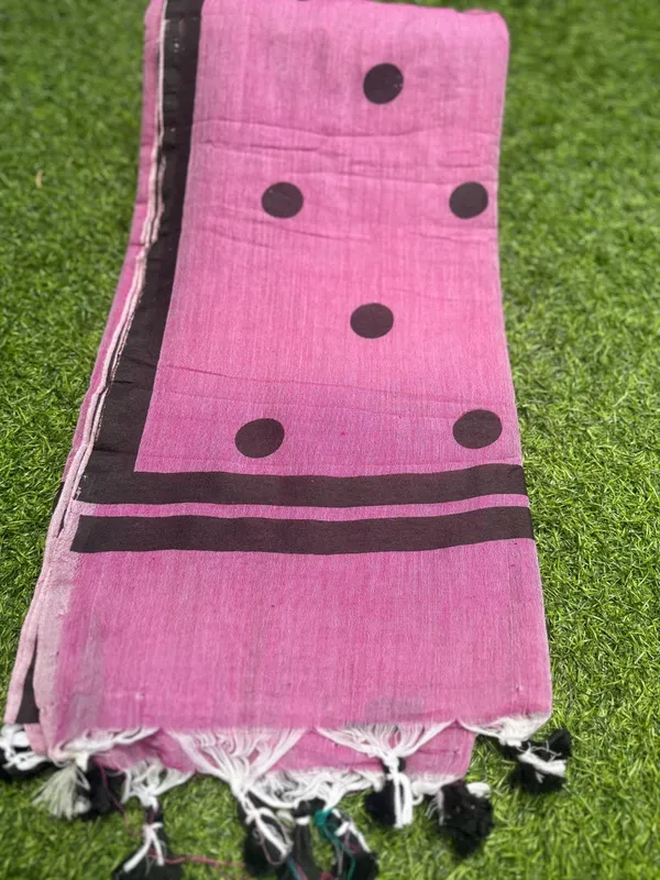 Pink_Handloom_Cotton_Saree_For_Women