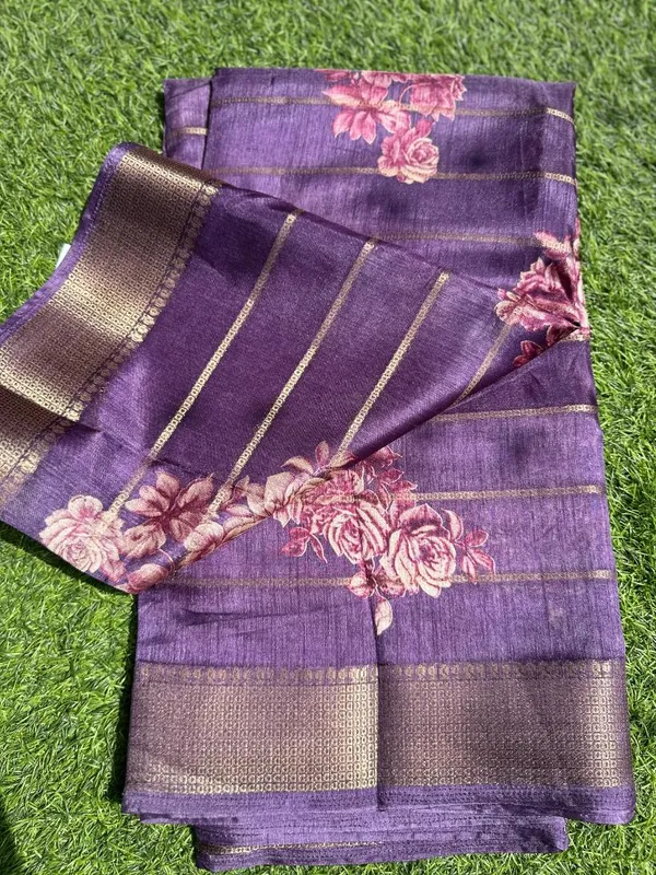 Purple_Semi_Dola_saree_For_Women