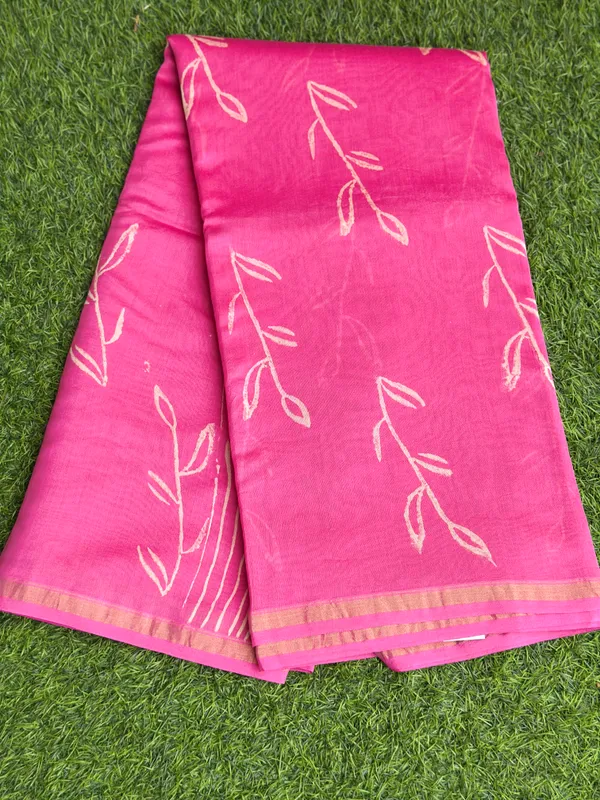 Pink_Chanderi_silk_saree_For_Women