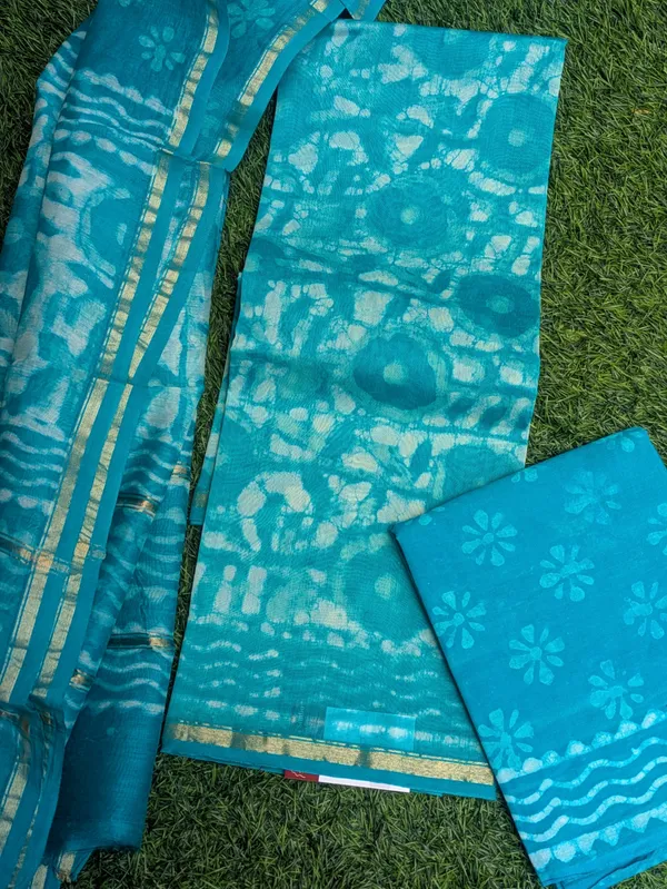 Green_Chanderi_Silk_Dress_Material_For_Women