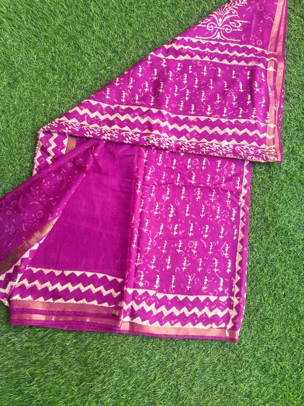 Pink_Chanderi_cotton_saree_For_Women
